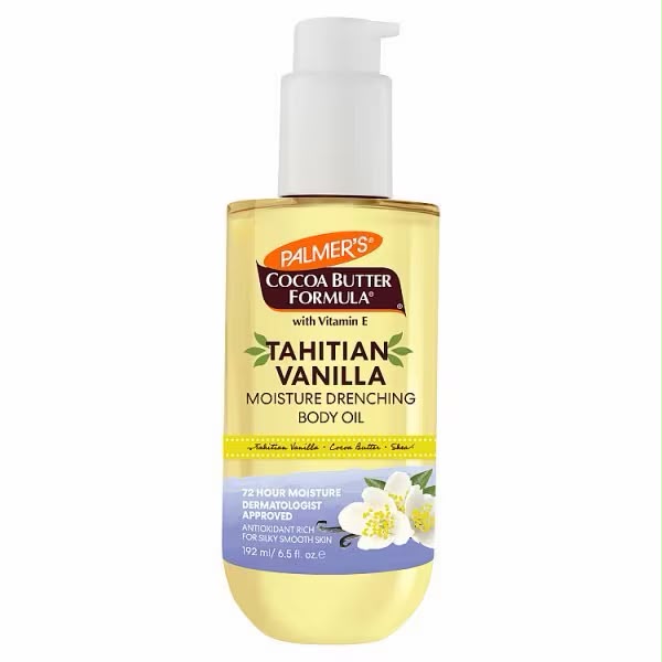 Palmer's Tahitian Vanilla Moisture Drenching Body Oil 192ml pump bottle