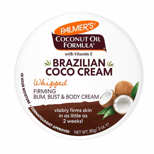 Palmer's Brazilian Coco Cream 85g lid showing product details