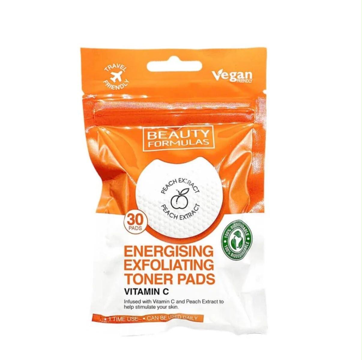 Beauty Formulas Vitamin C Energising Exfoliating Toner Pads