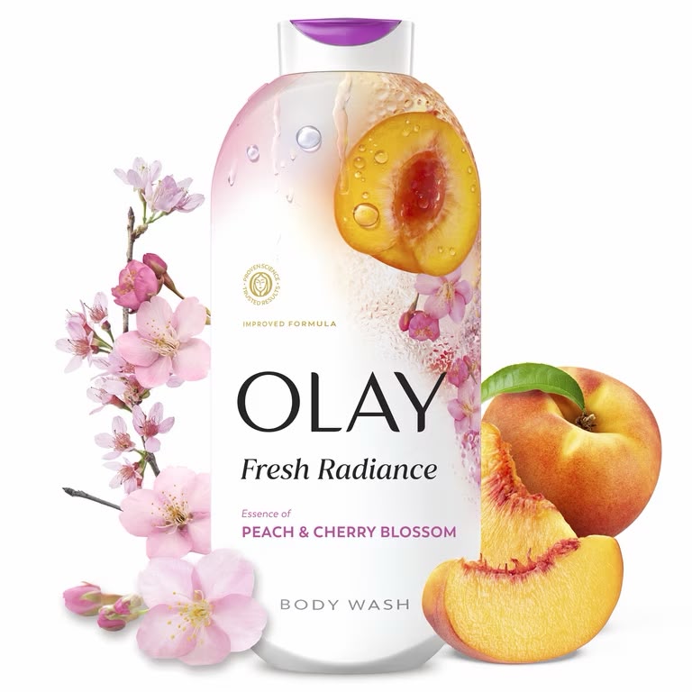Olay Fresh Radiance Peach and Cherry Blossom Body Wash