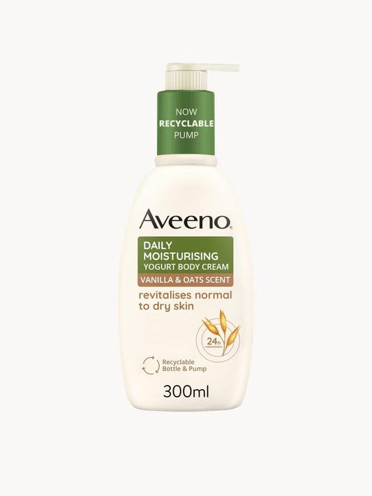 Aveeno Daily Moisturising Yogurt Body Cream Vanilla & Oats 300ml