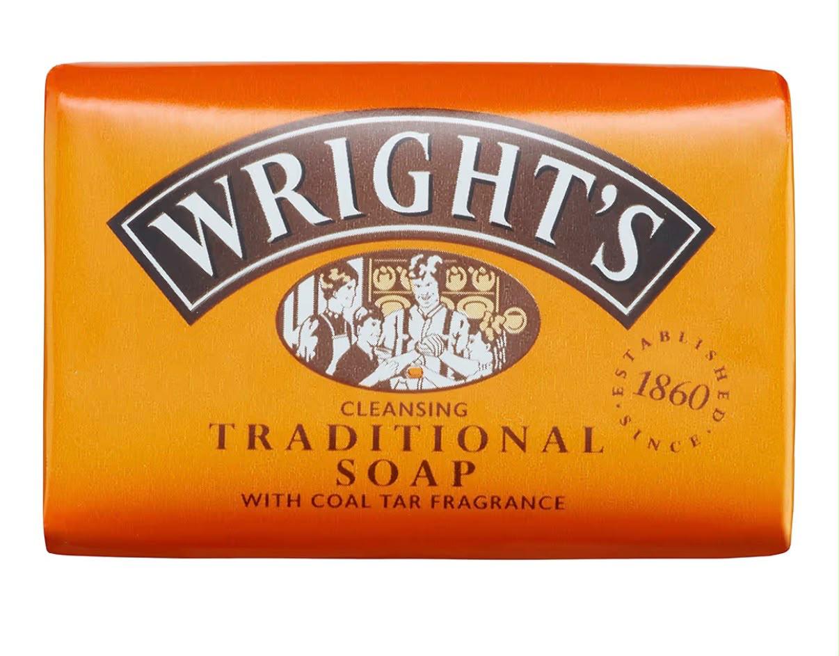 Wright's Traditional Cleansing Soap with Coal Tar Fragrance