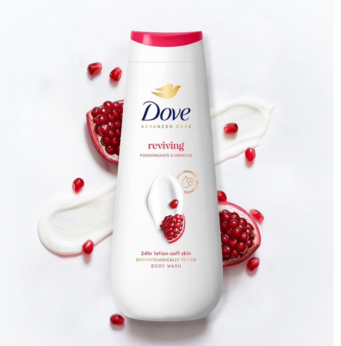 Dove Advanced Care Reviving Body Wash Pomegranate & Hibiscus