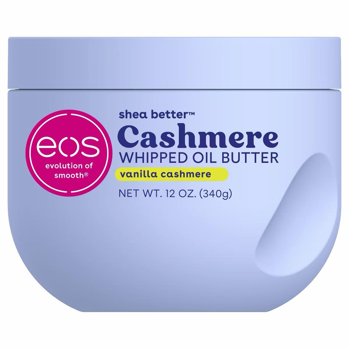 EOS Cashmere Whipped Oil Butter fragrance collection including Vanilla Cashmere